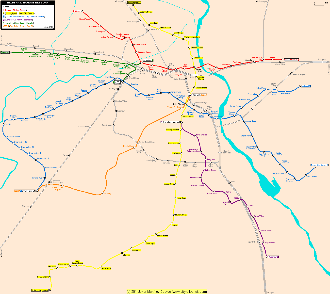 Delhi Metro Chart