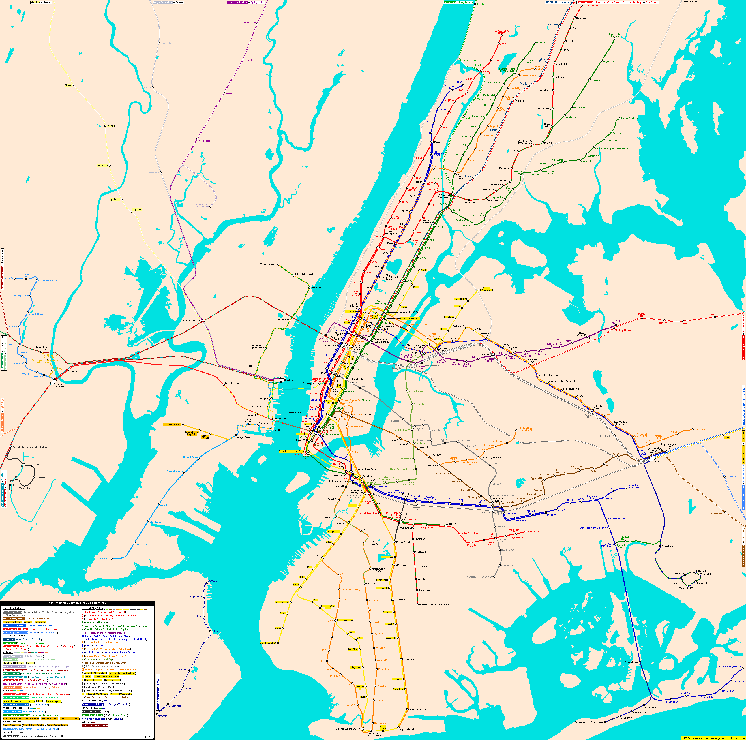 what is the distance from new york to new jersey